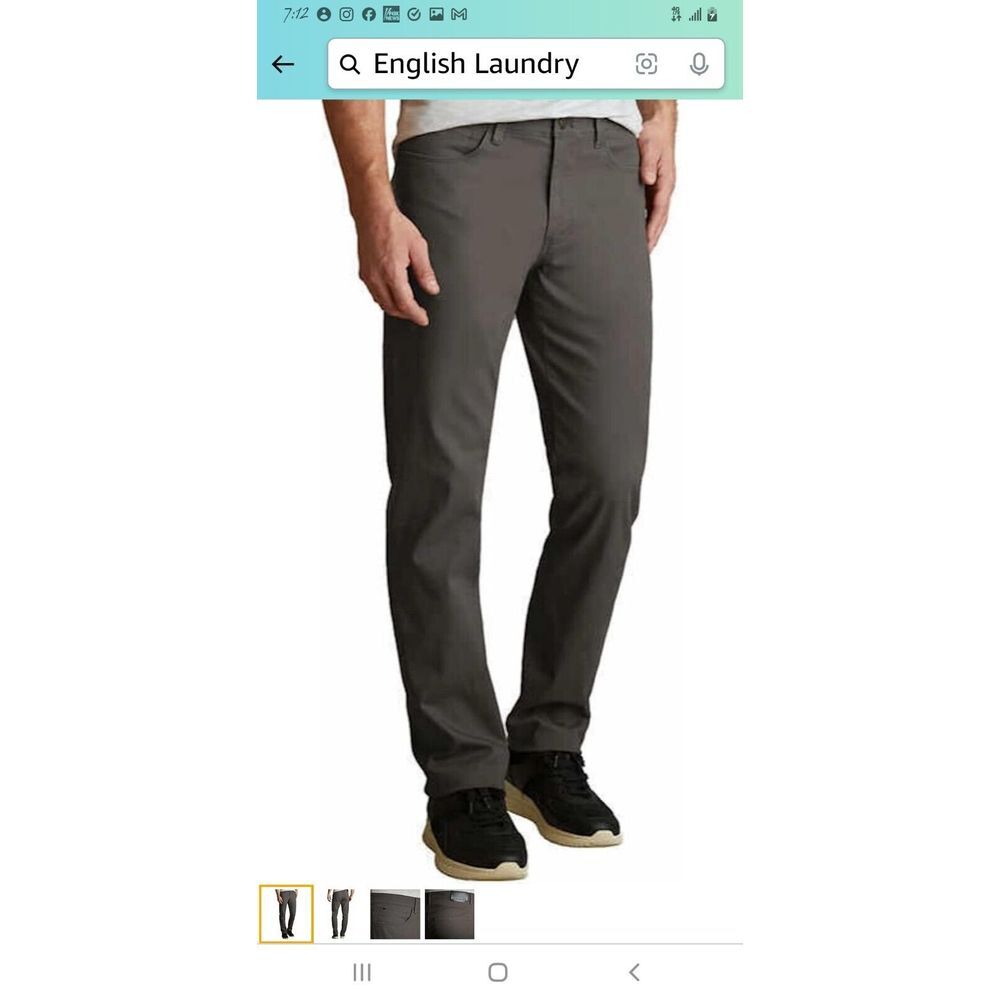 English Laundry Men's Twill 5 Pocket Pant‎ Stretch Fabric Really Good Condition